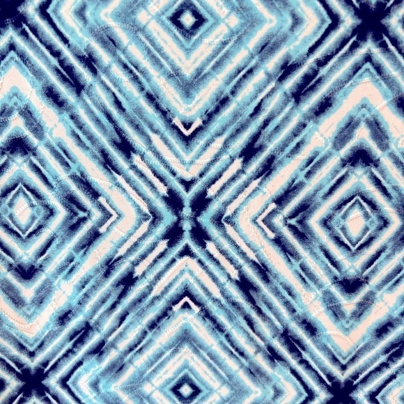 JM Collection multi colored blouse Tie Dye geometric print size 3X - Picture 5 of 9